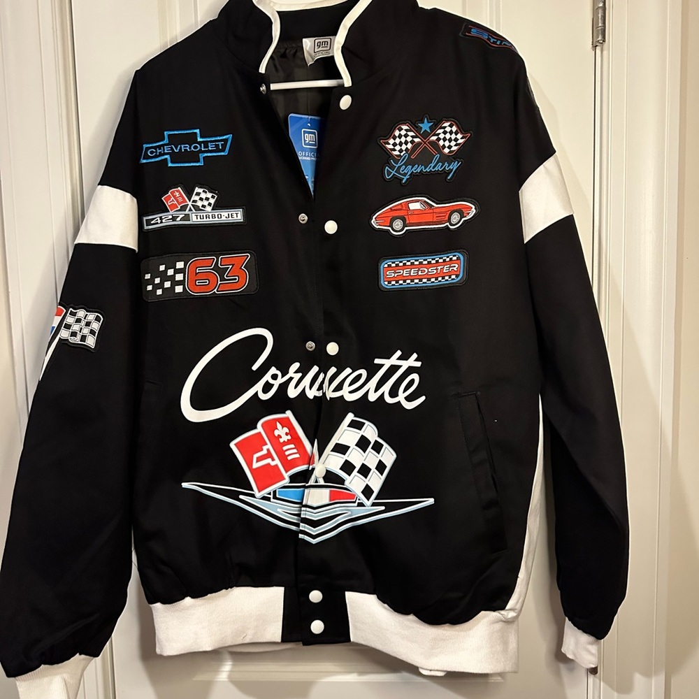 Chevrolet Corvette Black and White Jacket